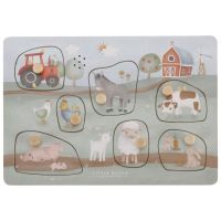 Little Dutch Vkládací puzzle se zvukem Farma