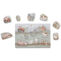 Little Dutch Vkládací puzzle se zvukem Farma 2