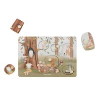 Little Dutch Vkládací puzzle se zvukem Forest Friends 2