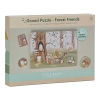 Little Dutch Vkládací puzzle se zvukem Forest Friends 4