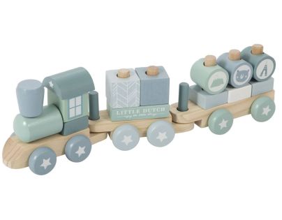 Little Dutch Vláček dřevěný Blue