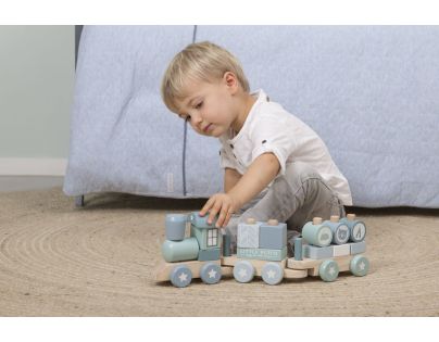 Little Dutch Vláček dřevěný Blue