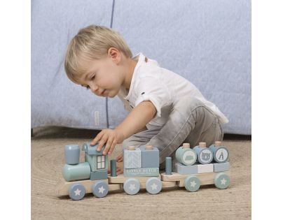 Little Dutch Vláček dřevěný Blue