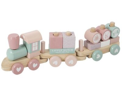 Little Dutch Vláček dřevěný Pink