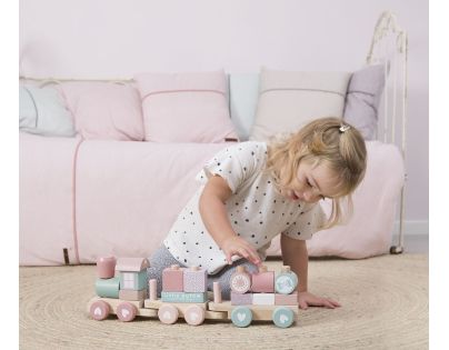 Little Dutch Vláček dřevěný Pink