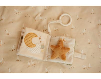 Little Dutch Závěsná textilní knížka s aktivitami Newborn Naturals