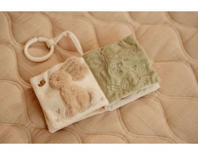 Little Dutch Závěsná textilní knížka s aktivitami Newborn Naturals