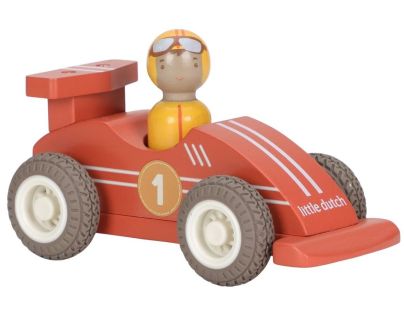 Little Dutch Závodní autíčka na setrvačník dřevěná
