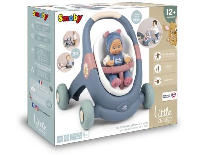 Little Smoby Chodítko 3 v 1 s panenkou
