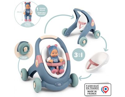 Little Smoby Chodítko 3 v 1 s panenkou