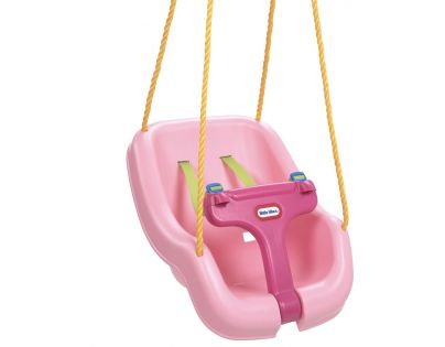 Little Tikes Dětská houpačka 2 v 1 Snug n Secure růžová