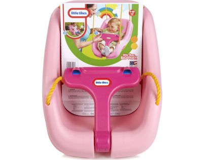 Little Tikes Dětská houpačka 2 v 1 Snug n Secure růžová