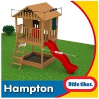 Little Tikes 172212 - Dřevěný domeček se skluzavkou Hampton 3
