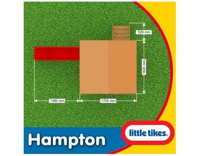 Little Tikes 172212 - Dřevěný domeček se skluzavkou Hampton