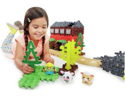 Little Tikes Waffle Blocks Sada s lokomotivou