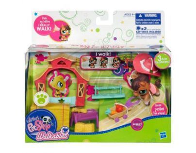 Littlest Pet Shop chodící zvířátka s tématickými doplňky Hasbro 32838