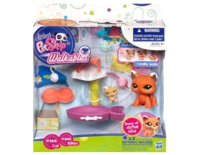Littlest Pet Shop chodící zvířátka s tématickými doplňky Hasbro 32838