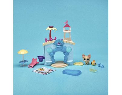 Littlest Pet Shop Hrací set se 2 zvířátky Splash Park Party