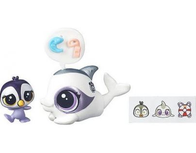 Littlest Pet Shop Maminka s miminkem B5687 Dauphine Delphin a Ocean Tuxley