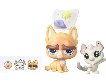 Littlest Pet Shop Maminka s miminkem B5689 Sulky MacWhiskers a Chenille Chilla