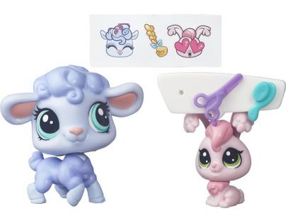 Littlest Pet Shop Maminka s miminkem B7752 Ovečka a zajíček