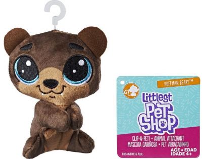 Littlest Pet Shop Plyšák s klipem Hoffman Beary