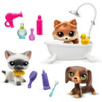 Littlest Pet Shop Salon krásy – sada 3 figurek (jezevčík, siamská kočka, pomeranian) 2