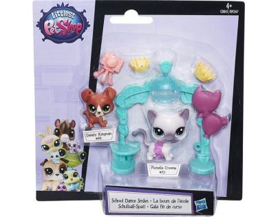 Littlest Pet Shop Tematický set se 2 zvířátky School Dance Smiles