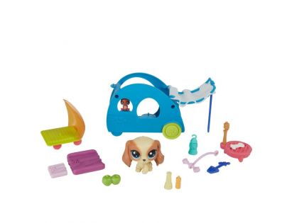 Littlest Pet Shop Tématický set se zvířátkem Cozy Camper
