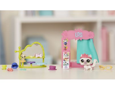 Littlest Pet Shop Tématický set se zvířátkem Flashy Photo Booth