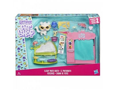 Littlest Pet Shop Tématický set se zvířátkem Flashy Photo Booth