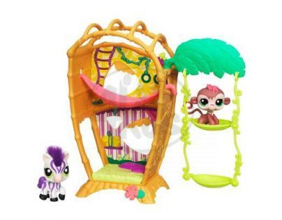Littlest Pet Shop Útulný domeček se 2 zvířátky