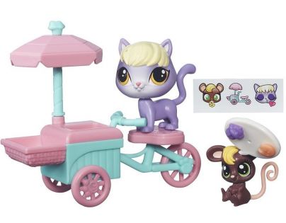 Littlest Pet Shop Zvířátko s kamarádem a vozidlem - B7756