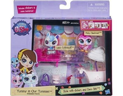 Littlest Pet Shop Zvířátko s doplňky do domečku - Ice Cream Cafe