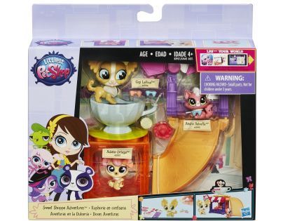 Littlest Pet Shop Zvířátko s doplňky do domečku - Sweet Shoppe Adventures