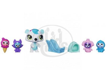 Littlest Pet Shop zvířátko s kamarádem a doplňky - Chilly Weather A4594