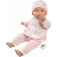 Llorens 13848 Joelle realistická panenka miminko s měkkým látkovým tělem 38 cm 2