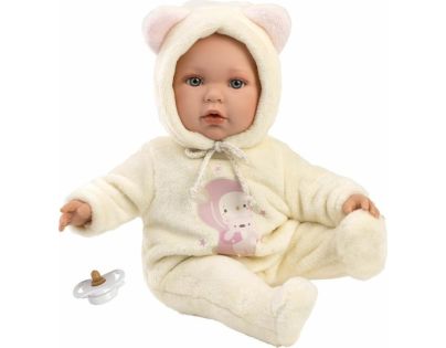Llorens 14208 Baby Julia realistická panenka miminko s měkkým látkovým tělem 42 cm - Poškozený obal