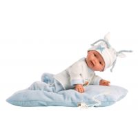Llorens 26311 New Born chlapeček realistická panenka miminko s celovinylovým tělem 26 cm 3