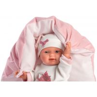 Llorens 26312 New Born holčička realistická panenka miminko s celovinylovým tělem 26 cm 4