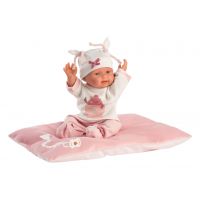 Llorens 26312 New Born holčička realistická panenka miminko s celovinylovým tělem 26 cm 3