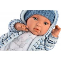 Llorens 42405 Baby Enzo realistická panenka se zvuky a měkkým látkovým tělem 42 cm 5