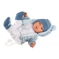 Llorens 42405 Baby Enzo realistická panenka se zvuky a měkkým látkovým tělem 42 cm 3