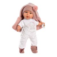 Llorens 42406 Baby Julia realistická panenka se zvuky a měkkým látkovým tělem 42 cm 2