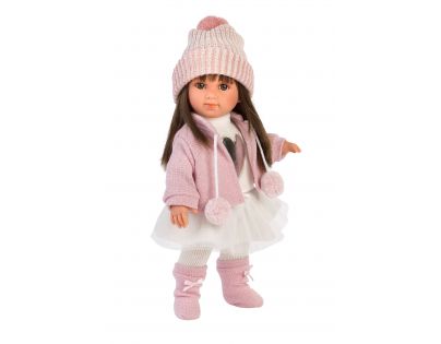 Llorens 53528 Sara realistická panenka s měkkým látkovým tělem 35 cm