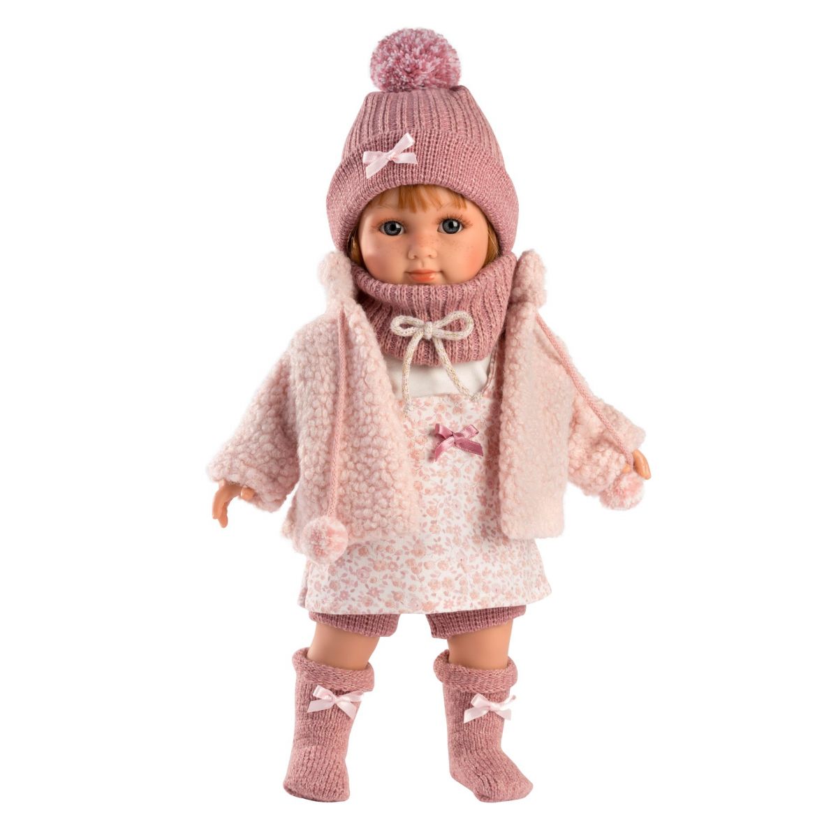 Llorens 53539 Nicole realistická panenka s měkkým látkovým tělem 35 cm