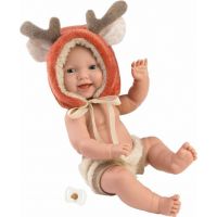 Llorens 63202 New born chlapeček realistická panenka miminko s celovinylovým tělem 31 cm 2