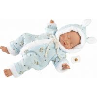 Llorens 63301 Little baby spící realistická panenka miminko s měkkým látkovým tělem 32 cm 3