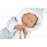 Llorens 63301 Little baby spící realistická panenka miminko s měkkým látkovým tělem 32 cm 4