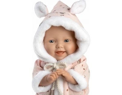Llorens 63302 Little baby realistická panenka miminko s měkkým látkovým tělem 32 cm